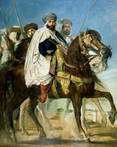 Али Бен Ахмет, халиф Константинополя, со свой свитой