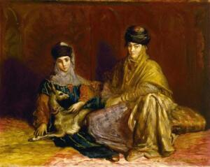 Константинопольские женщины с газелью